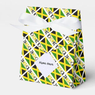 Caixinha De Lembrancinhas Jamaica Bandeira Jamaicana Personalizada em Mosaic