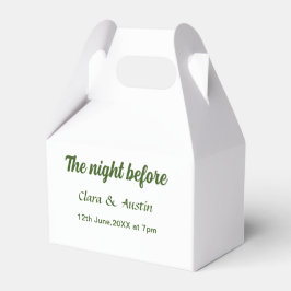 Caixinha De Lembrancinhas Jantar a noite antes do mínimo simples