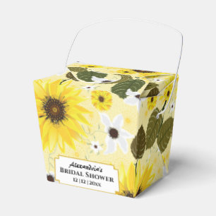 Caixinha De Lembrancinhas Jardim amarelo bonito do girassol floral