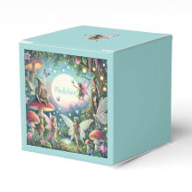 Jardim de fada branca encantado no aniversário