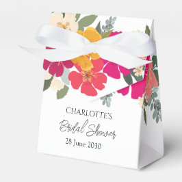 Caixinha De Lembrancinhas Jardim de Verão Colorido Chuveiro de Noiva Floral 