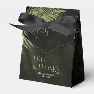 Caixinha De Lembrancinhas Jewel Palm Leaf Green ID830