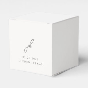 Caixinha De Lembrancinhas Jordan Cinza Elegant Wedding