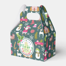 Caixinha De Lembrancinhas Joy Christmas Green