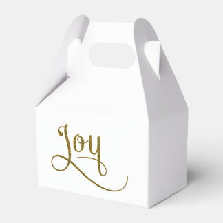 Caixinha De Lembrancinhas Joy Script Dourado Glitter