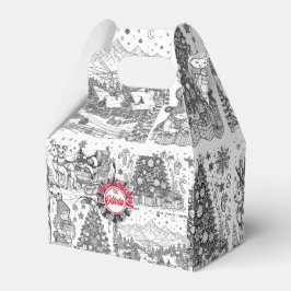 Caixinha De Lembrancinhas Joyful Colors Christmas Wrap