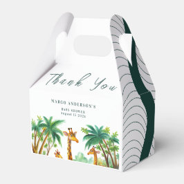 Caixinha De Lembrancinhas Jungle Giraffe Cute Elegante Chá de fraldas Alô