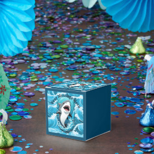 Caixinha De Lembrancinhas Junte-se a nós para um tubarão mordido