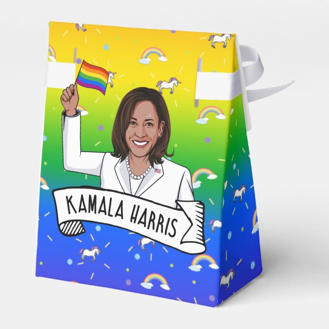 Caixinha De Lembrancinhas Kamala Harris Pride (Verso)