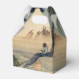 Caixinha De Lembrancinhas Katsushika Hokusai - Menino Vivendo o Monte Fuji