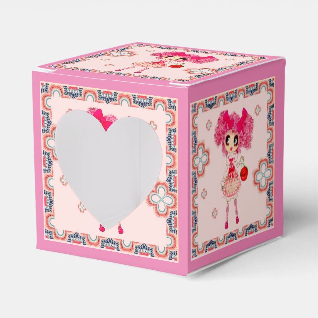 Caixinha De Lembrancinhas Kawaii Girl PinkyP doce lolita (Frente)