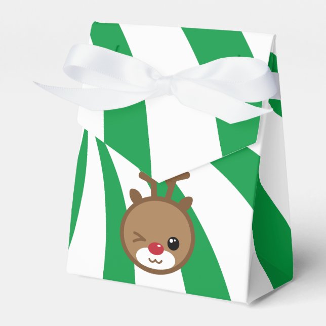 Caixinha De Lembrancinhas Kawaii Reindeer Gift Box (Frente)
