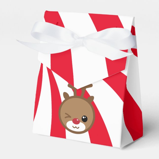 Caixinha De Lembrancinhas Kawaii Reindeer Gift Box (Frente)