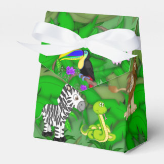 Caixinha De Lembrancinhas Kids Jungle Animals Birthday Party Favor Box