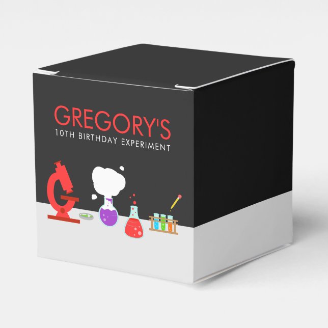 Caixinha De Lembrancinhas Kids Science Party (Frente)