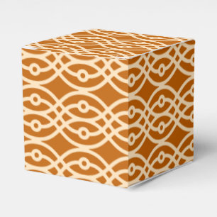 Caixinha De Lembrancinhas Kimono impressão, terracotta e pêssego