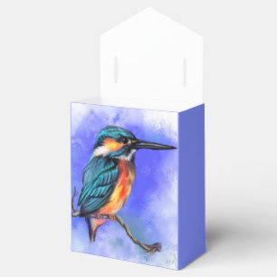 Caixinha De Lembrancinhas Kingfisher Bird Favor Box - Personalizável