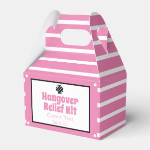Caixinha De Lembrancinhas Kit de Alivio de Pink Chic e Black Hangover
