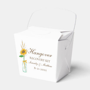 Caixinha De Lembrancinhas Kit de Ressaca de Casamento Floral Amarelo Boho Gi