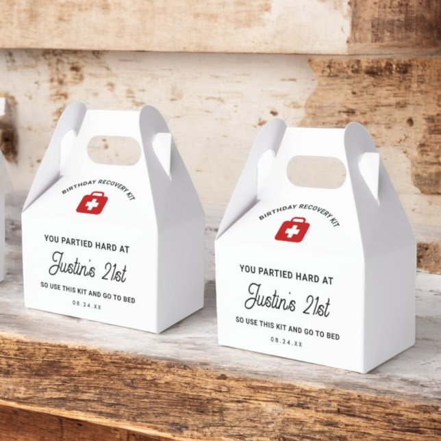 Caixinha De Lembrancinhas Kit de retenção do kit de recuperação de aniversár (Criador carregado)