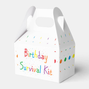 Caixinha De Lembrancinhas Kit de Sobrevivência "Aniversário"
