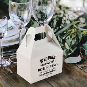 Caixinha De Lembrancinhas Kit de sobrevivência Wedding do estilo do vintage