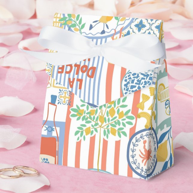 Caixinha De Lembrancinhas La Dolce Vita Italian Summer Lemons Mediterranean  (Casamento)