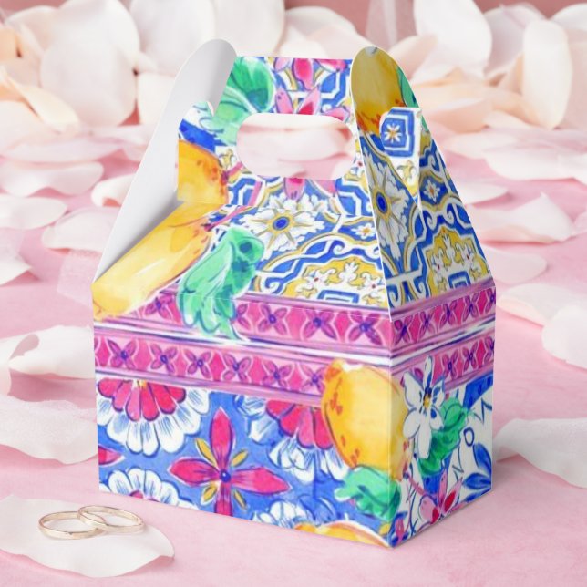 Caixinha De Lembrancinhas La Dolce Vita Italiana Lemon (Casamento)