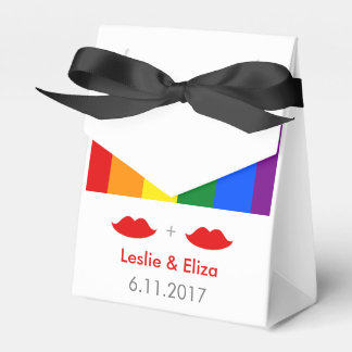 Caixinha De Lembrancinhas Lábios LGBT Lésbicas Casamento Arco-Íris