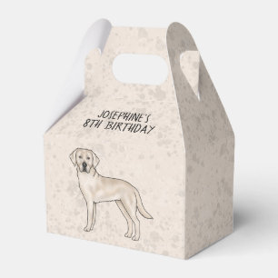Caixinha De Lembrancinhas Labrador Retriever Creme Cachorro Personalizado An