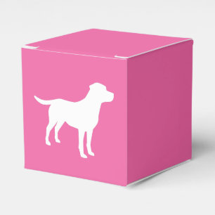Caixinha De Lembrancinhas Labrador Tema Cão - Chá de fraldas Rosa