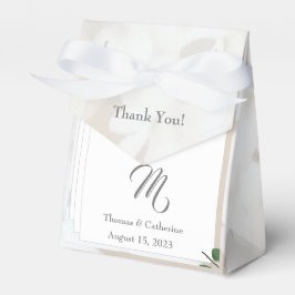 Caixinha De Lembrancinhas Lace branco e Rosa deixa monograma