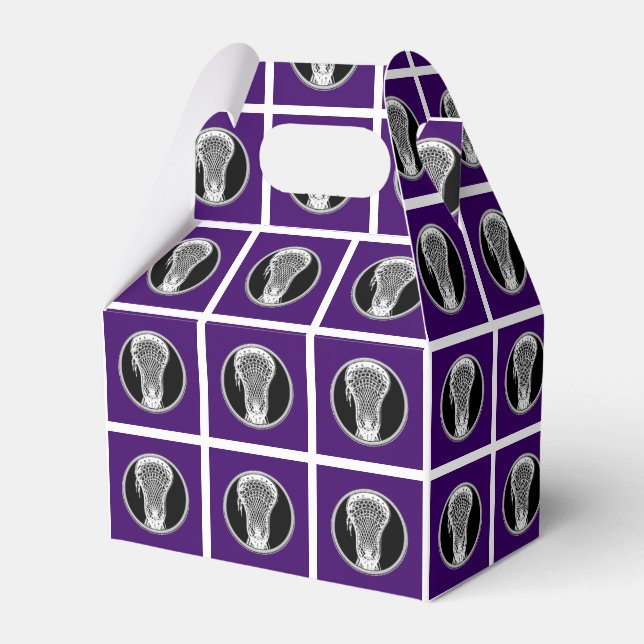 Caixinha De Lembrancinhas Lacrosse Purple Favor Box (Frente)