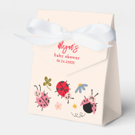 Caixinha De Lembrancinhas Ladybug Wildflower Chá de fraldas Boxes