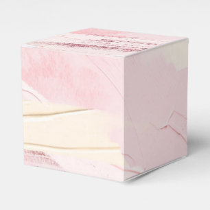 Caixinha De Lembrancinhas Lâmina de pasta rosa e Dourada com pintura Rosa