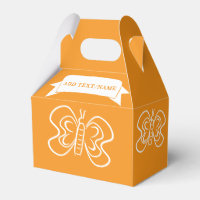 Laranja Personalizado de Desenho da Borboleta