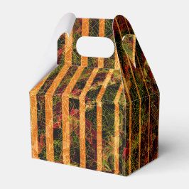 Caixinha De Lembrancinhas Laranjas estranhas e pequenos quadrados em linhas