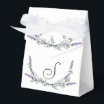 Caixinha De Lembrancinhas Lavanda e Eucalipto<br><div class="desc">Um design elegante e vintage com eucalipto e lavanda pintados em aquarela romântica.</div>