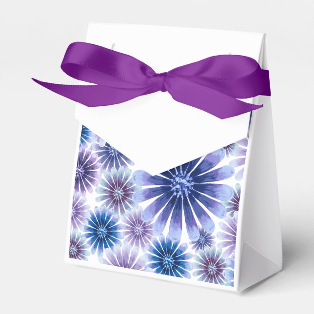 Caixinha De Lembrancinhas Lavanda Floral Favor Bag (Frente)