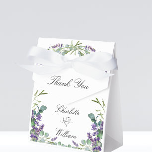 Caixinha De Lembrancinhas Lavanda violeta de casamento, obrigado de eucalipt