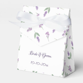 Caixinha De Lembrancinhas Lavender & Lilac Floral Arch Wedding Favor Boxes