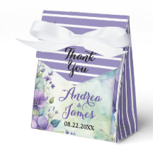 Lavender & Sea Green 3"w x 1.5"l x 3.25"h Wedding
