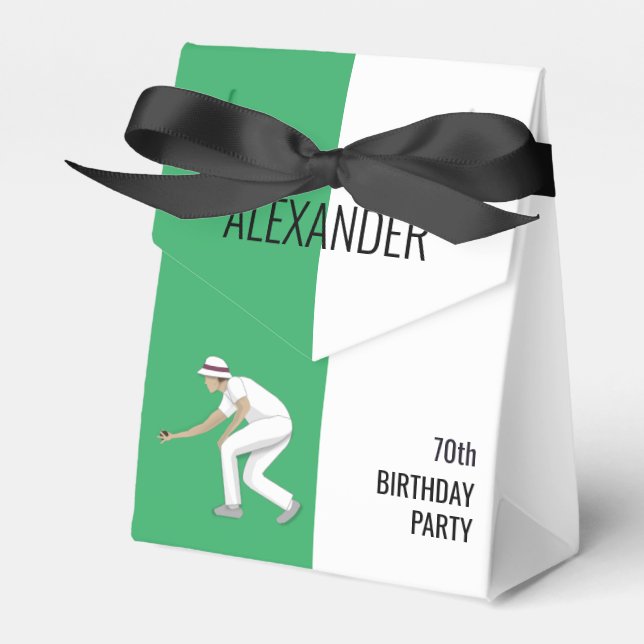 Caixinha De Lembrancinhas Lawn Bowls (Frente)