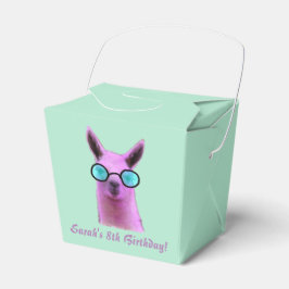 Caixinha De Lembrancinhas Legal rosa Llama Dift Party Boxes