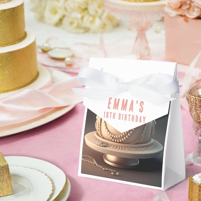 Caixinha De Lembrancinhas Legenda: "Jewelry-Themed Birthday" (Criador carregado)