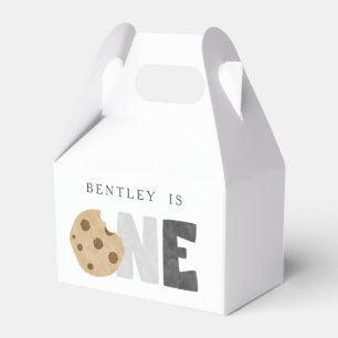 Caixinha De Lembrancinhas Leite e Cookies Primeiro Aniversário