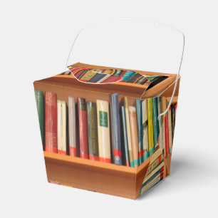 Caixinha De Lembrancinhas Leitura do worm da biblioteca de livros da estante