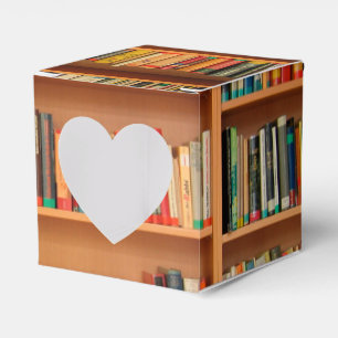 Caixinha De Lembrancinhas Leitura do worm da biblioteca de livros da estante