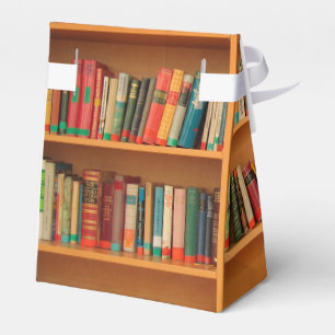 Caixinha De Lembrancinhas Leitura do worm da biblioteca de livros da estante