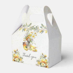 Caixinha De Lembrancinhas Lemon Tea Party Vintage Obrigado